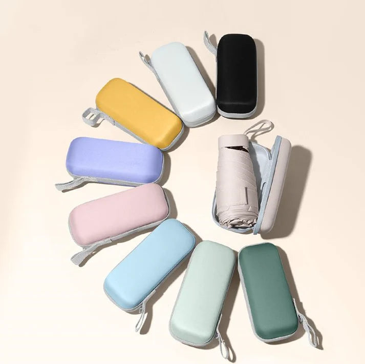Mini Umbrella with Case for Men & Women (Manual Open)