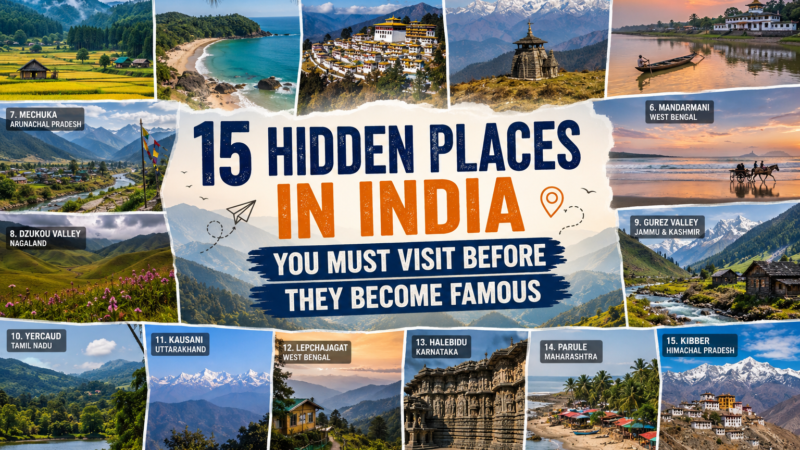 15 Hidden Places in India You Must Visit Before They Become Famous