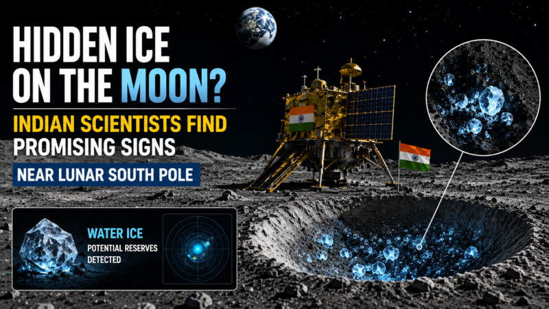 Hidden Ice on the Moon? Indian Scientists Find Promising Signs Near Lunar South Pole